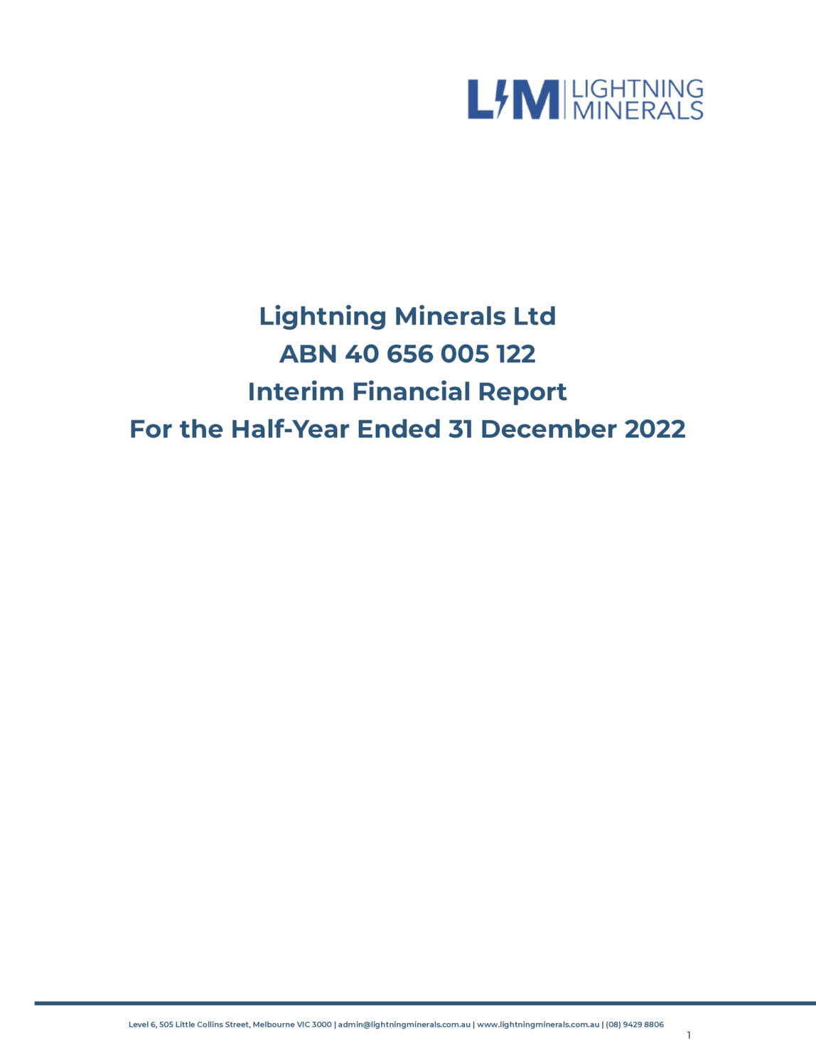 Half Yearly Report and Accounts