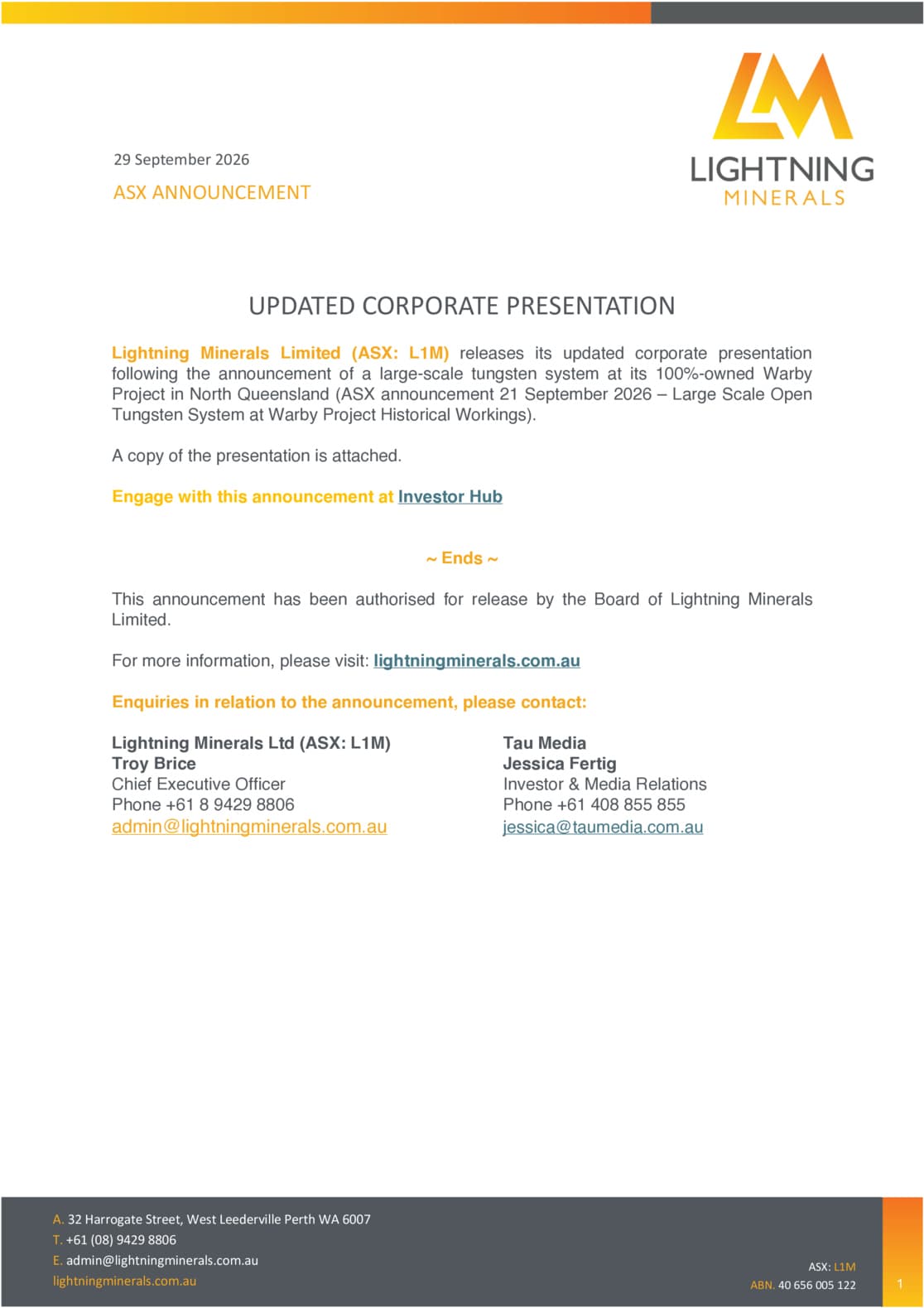 Investor Presentation